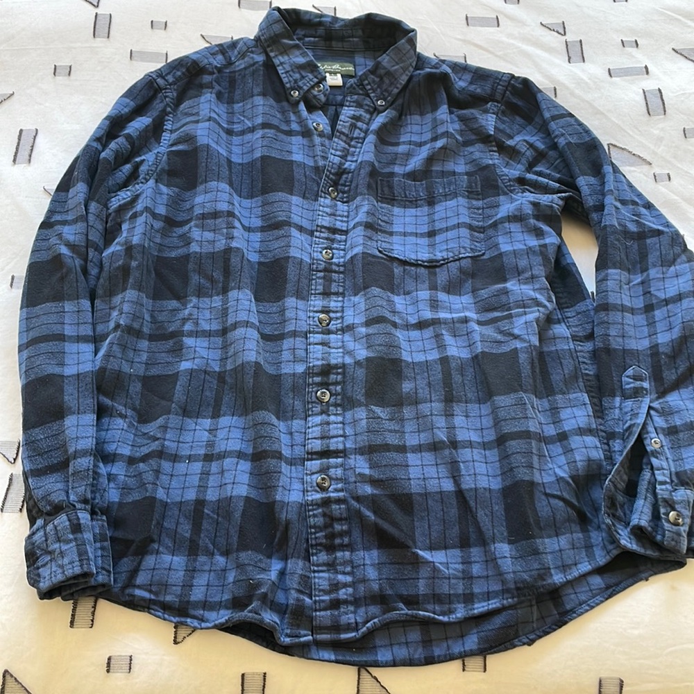 Eddie Bauer McKinley Flannel - Blue Large